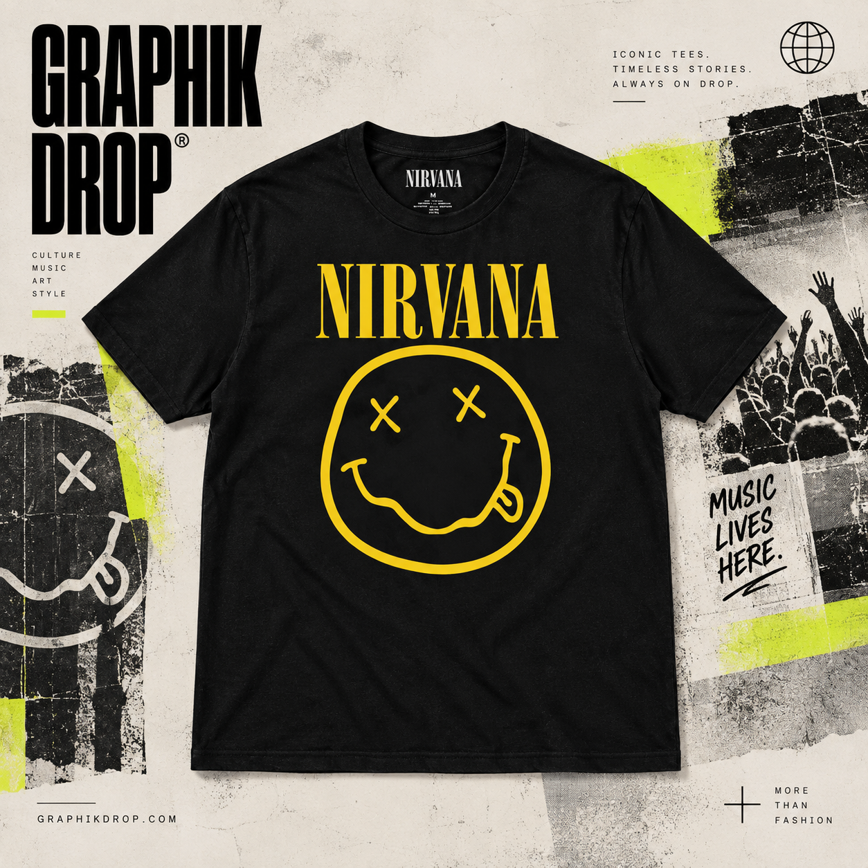 Nirvana — Yellow Happy Face
