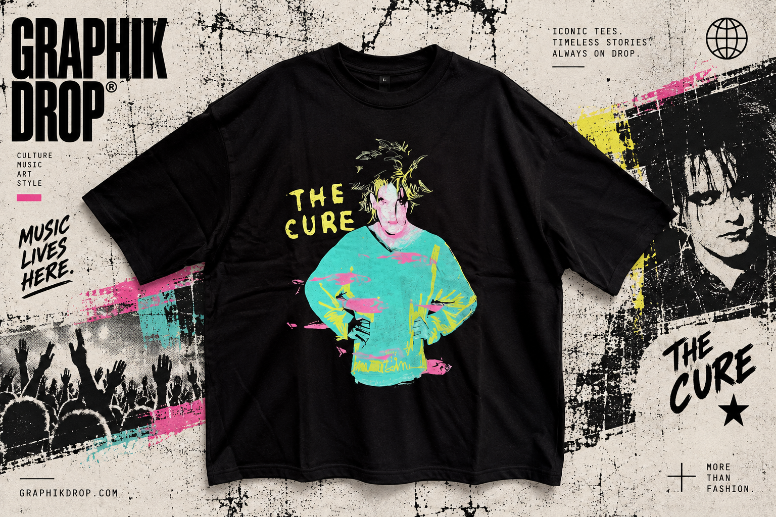 The Cure — Beach Party Tour '86 · Oversized